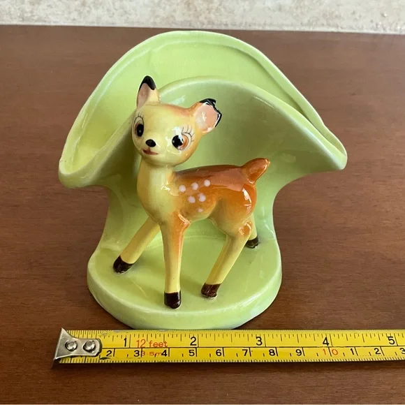 Vintage Bambi Figurine Planter - Picture 8 of 9